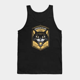 Obsidian Feline Craft Beer Tank Top